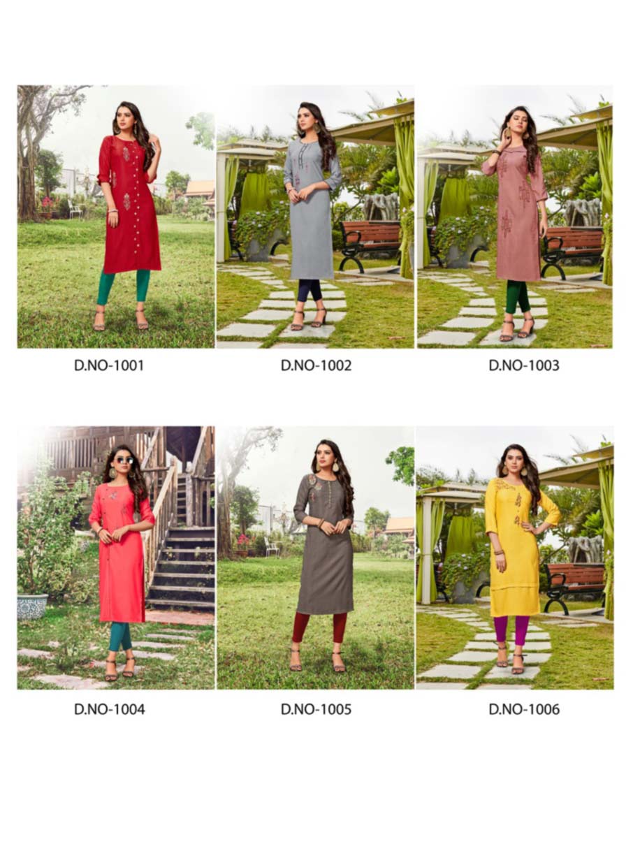 Fashion Tree Embroidery Design Kurti Set Fashion Tree Embroidery Design Kurti Set